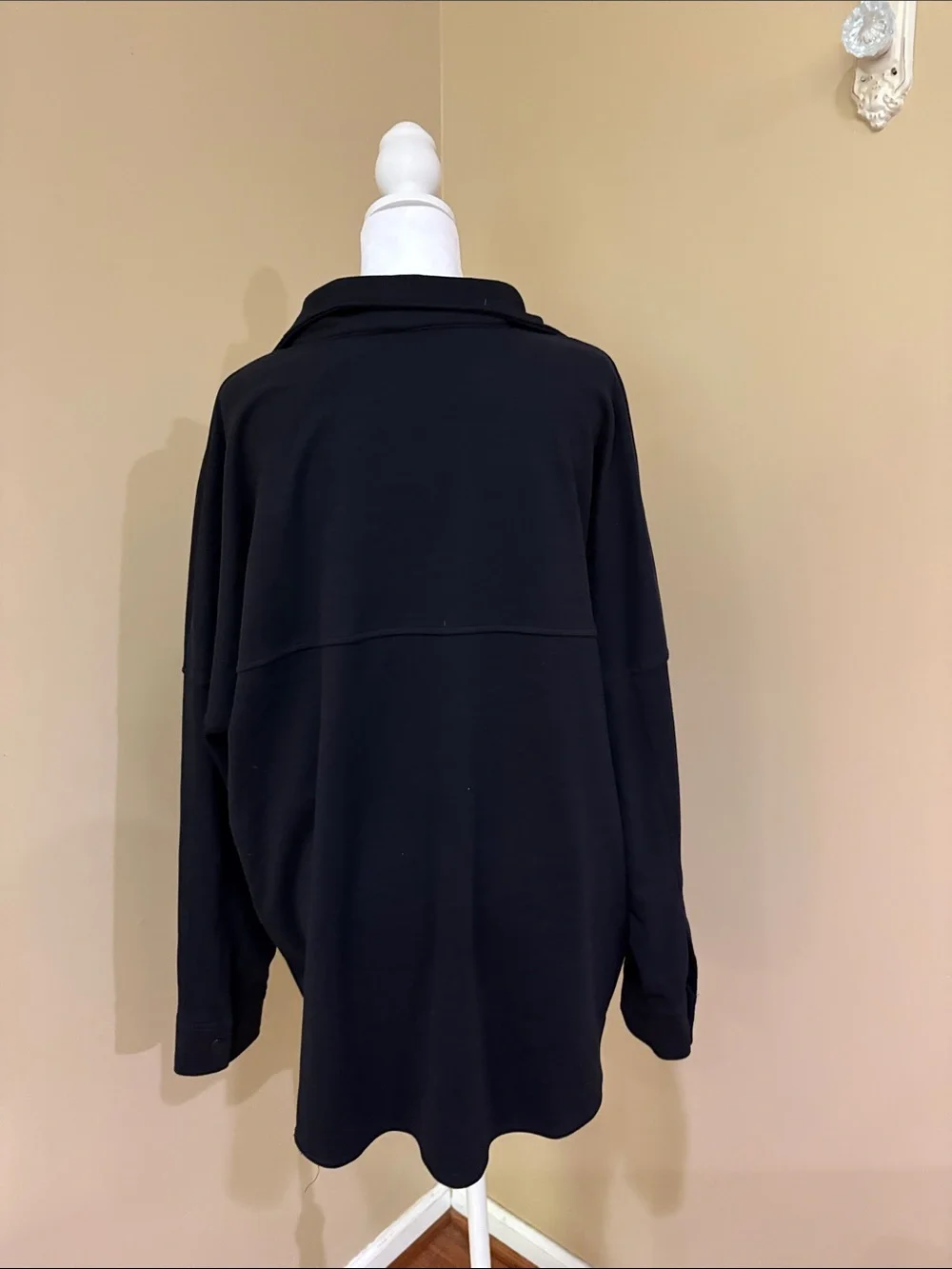 Mondetta Black Soft Snap up  Overshirt Jacket size XXL
